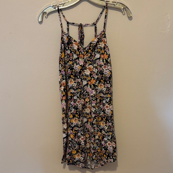 Wild Fable Black Floral Spaghetti Strap Dress - Picture 1 of 4